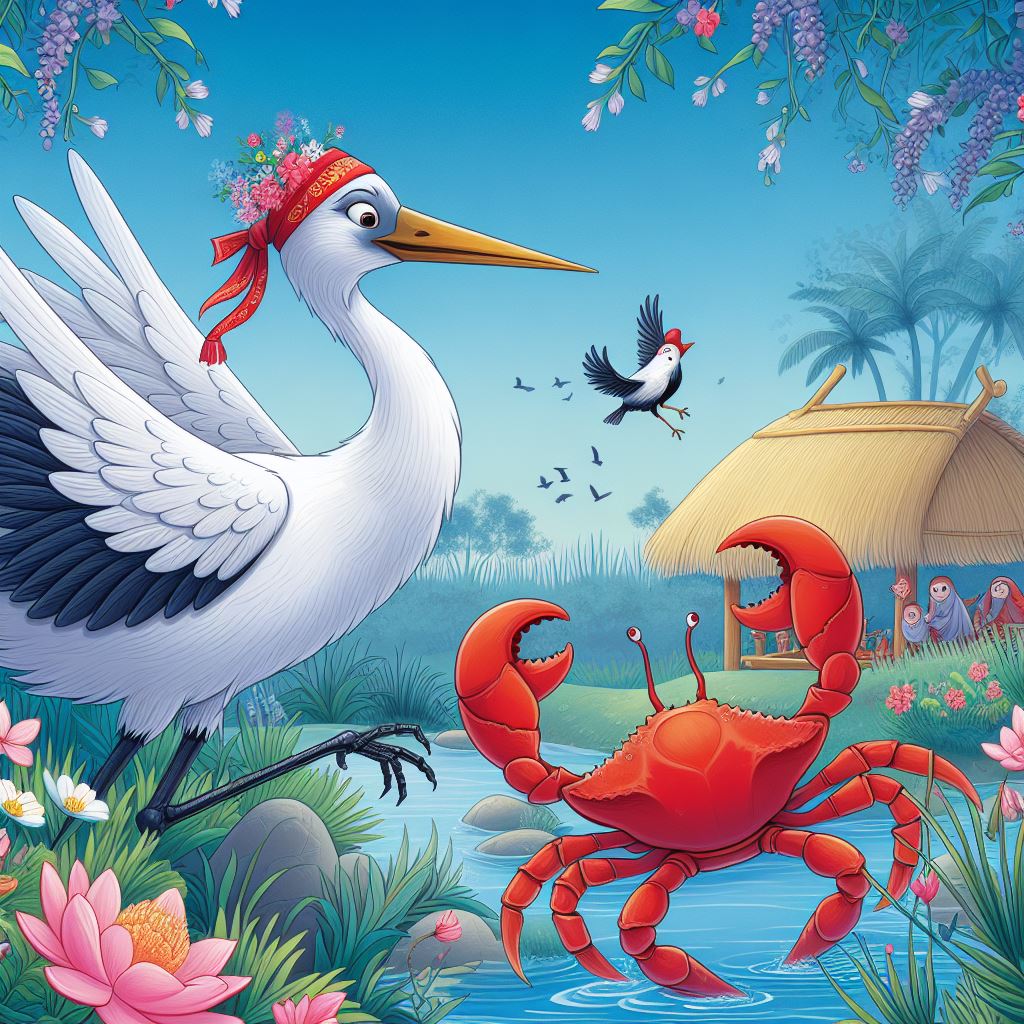 The Crafty Crane And The Craftier Crab