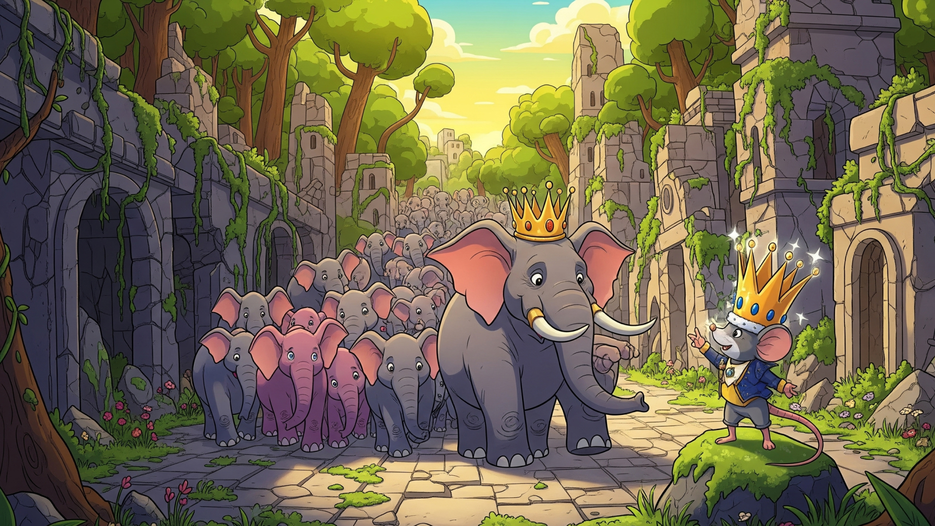 ഗജരാജും മൂഷികരാജാവും