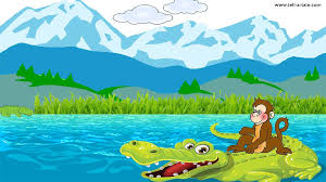 વાંદરો અને મગર