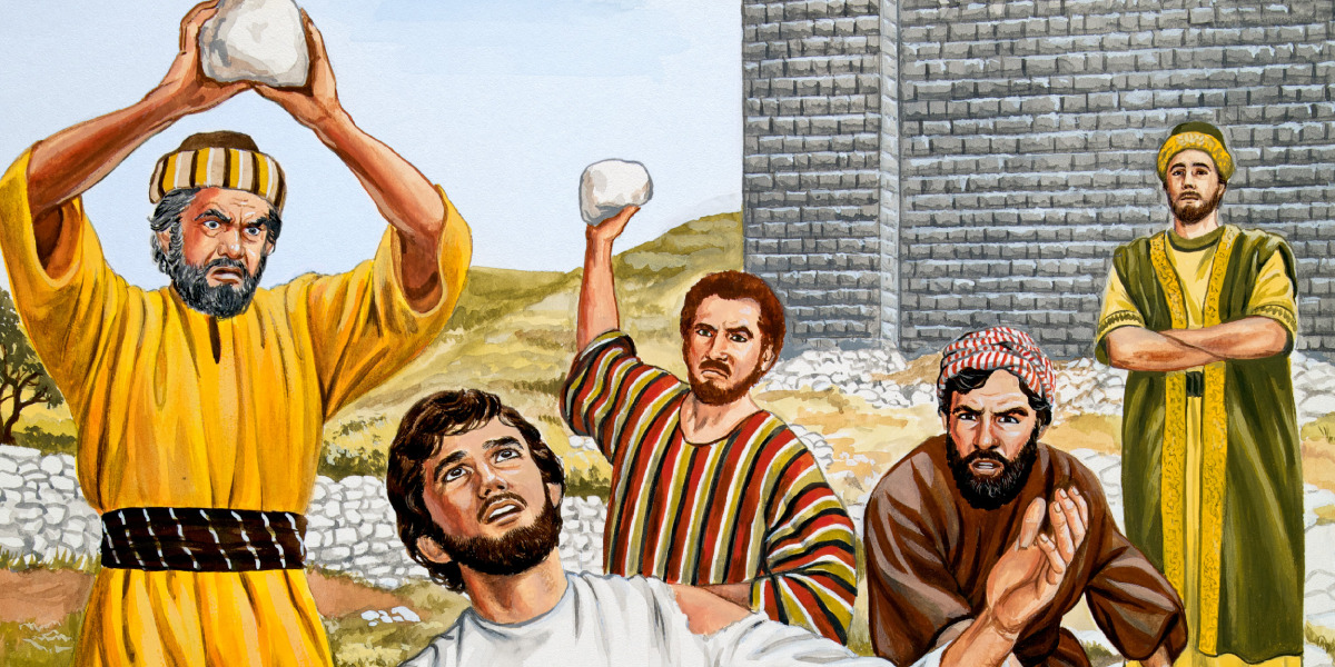 സ്‌തെഫാനൊസിനെ കല്ലെറിയുന്നു