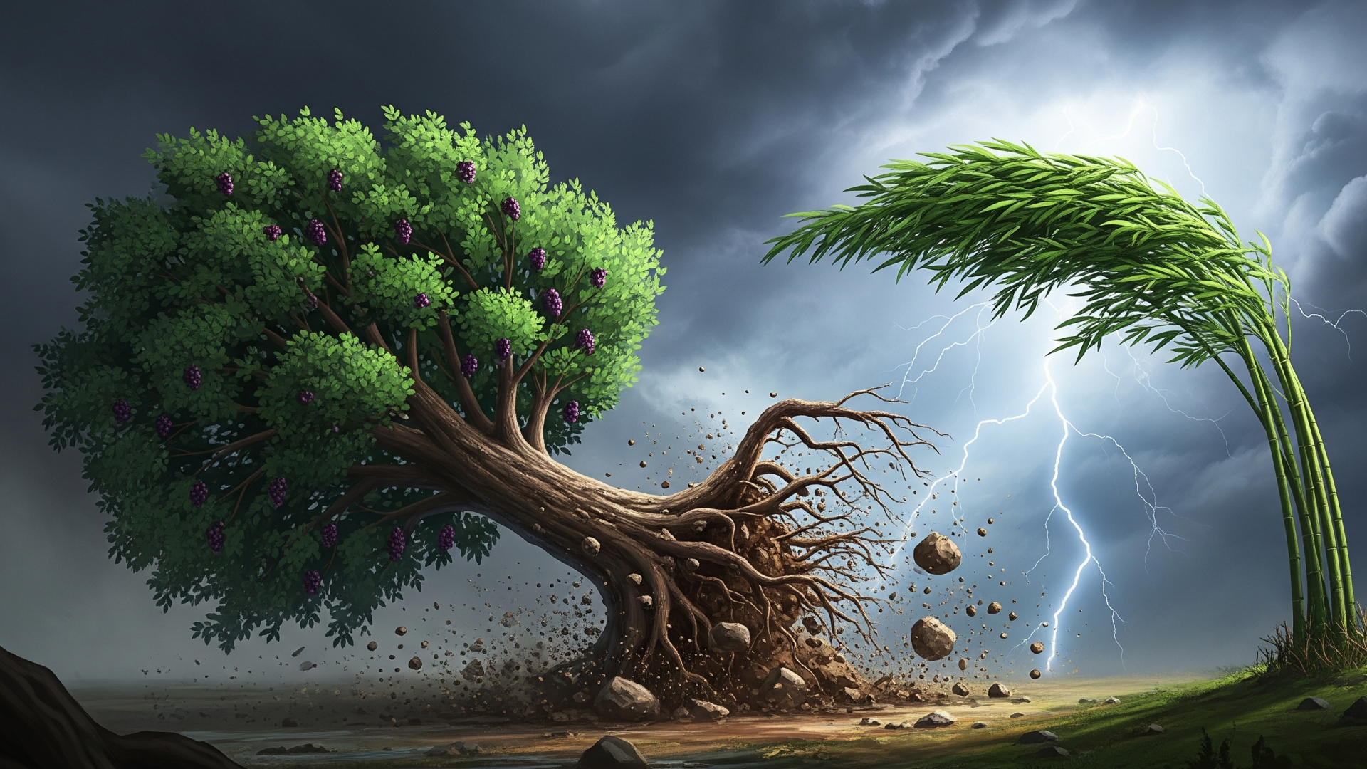 അഹങ്കാരത്തോടെ തല താഴ്ത്തി