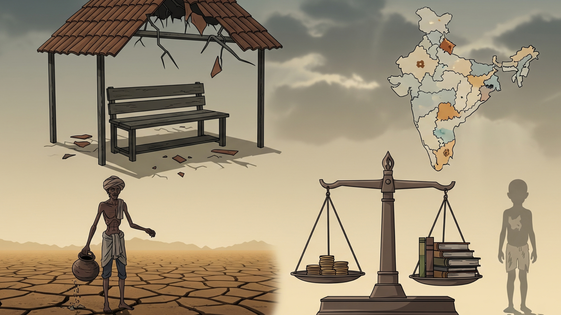 ഇന്ത്യയിലെ ദാരിദ്ര്യത്തിന്റെ ഈ കണക്കുകൾ ശരിക്കും ഞെട്ടിക്കുന്നതാണ്