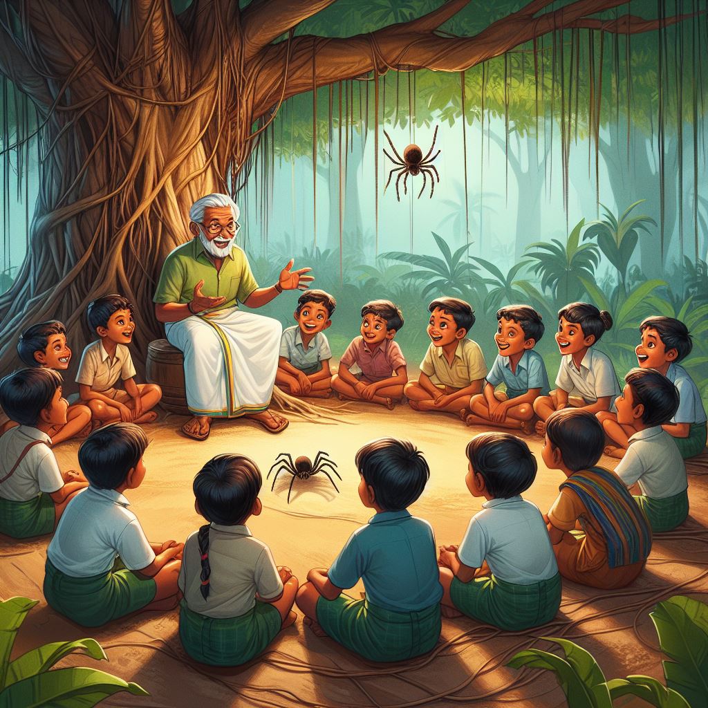 சிலந்தியிடம் பாடம் கற்ற அரசன்
