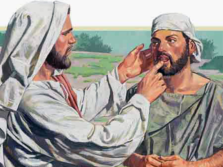 Jesus Heals a Deaf Mute