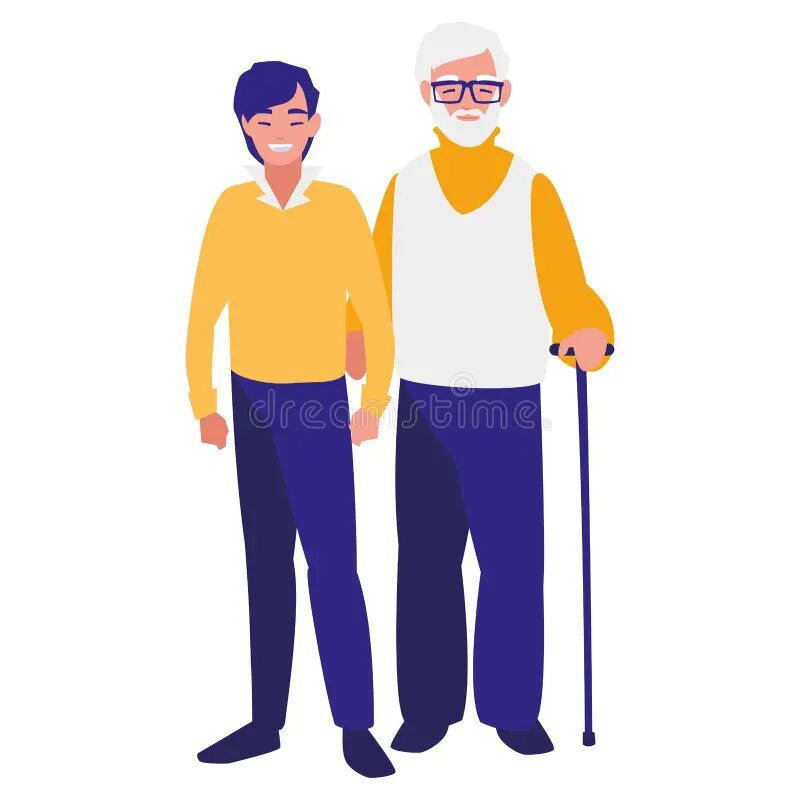 Old Man and His Son
