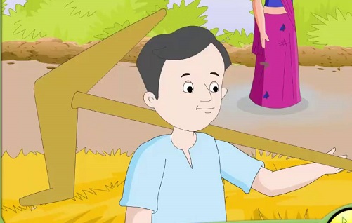 किसान और चट्टान
