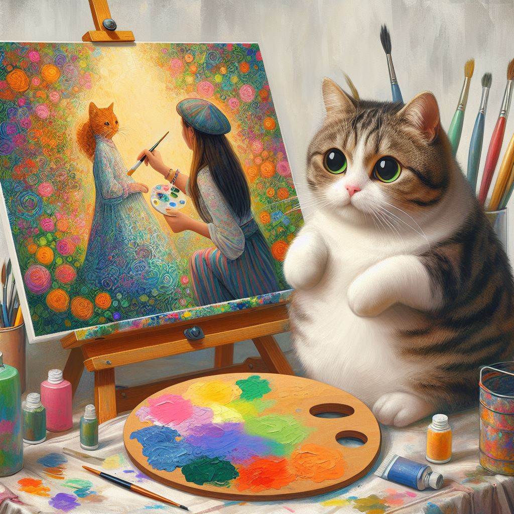 The Painting & The Cat