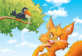 हुशार कोल्हा आणि धूर्त कावळा