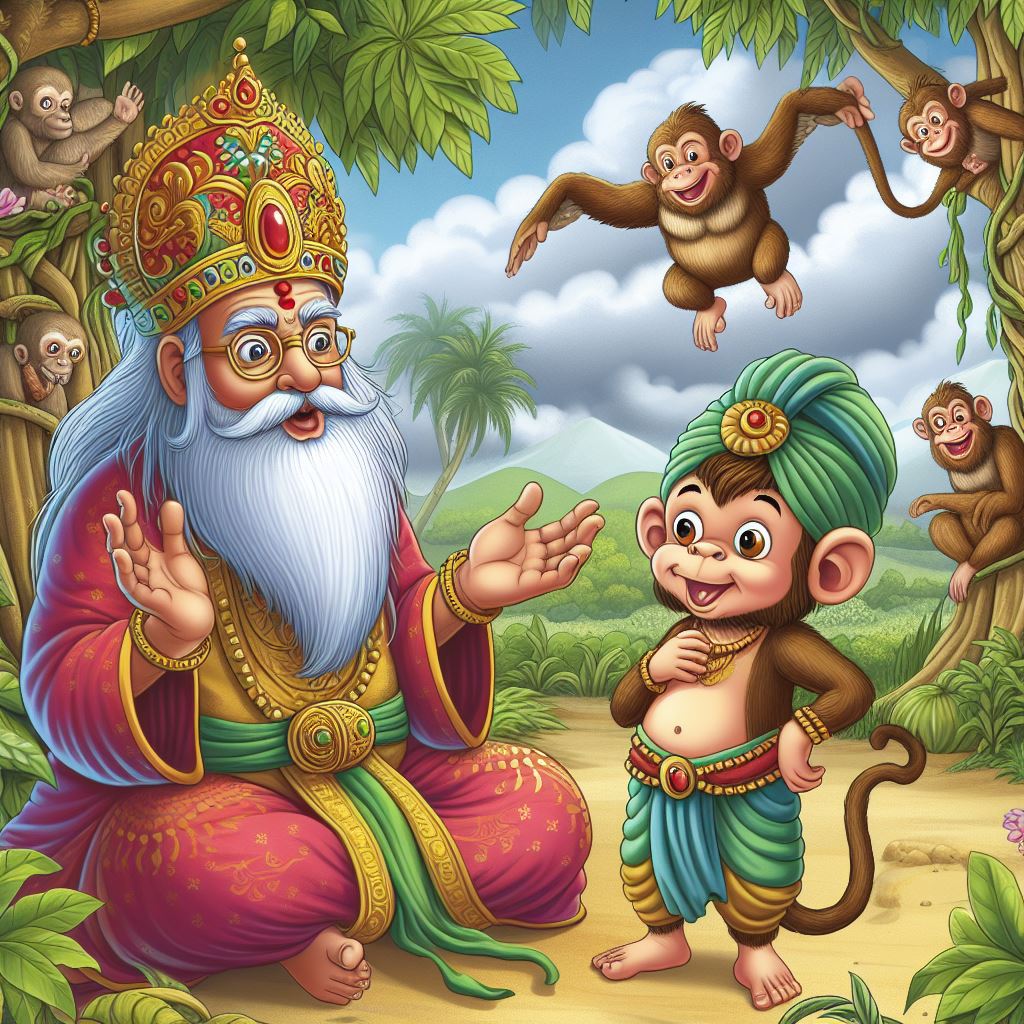 The King and The Foolish Monkey
