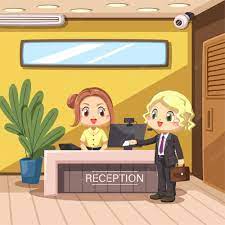 Greeting by Receptionist