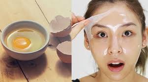 Egg face mask