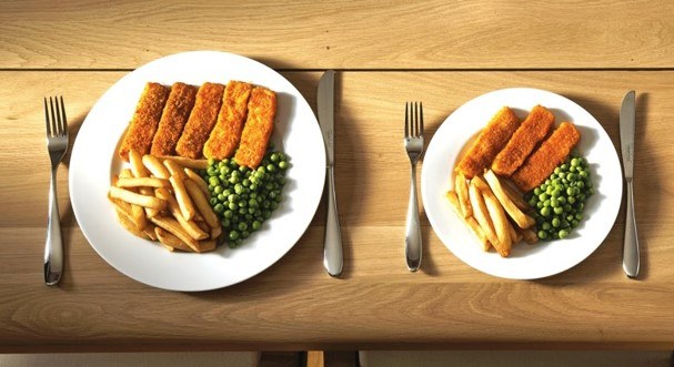 Use smaller plates