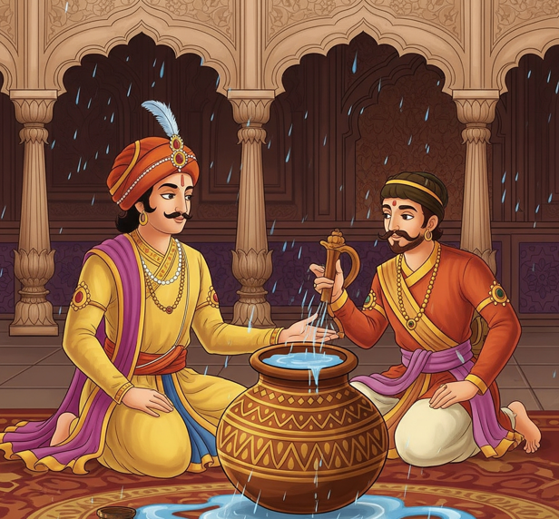 घड़े में बारिश