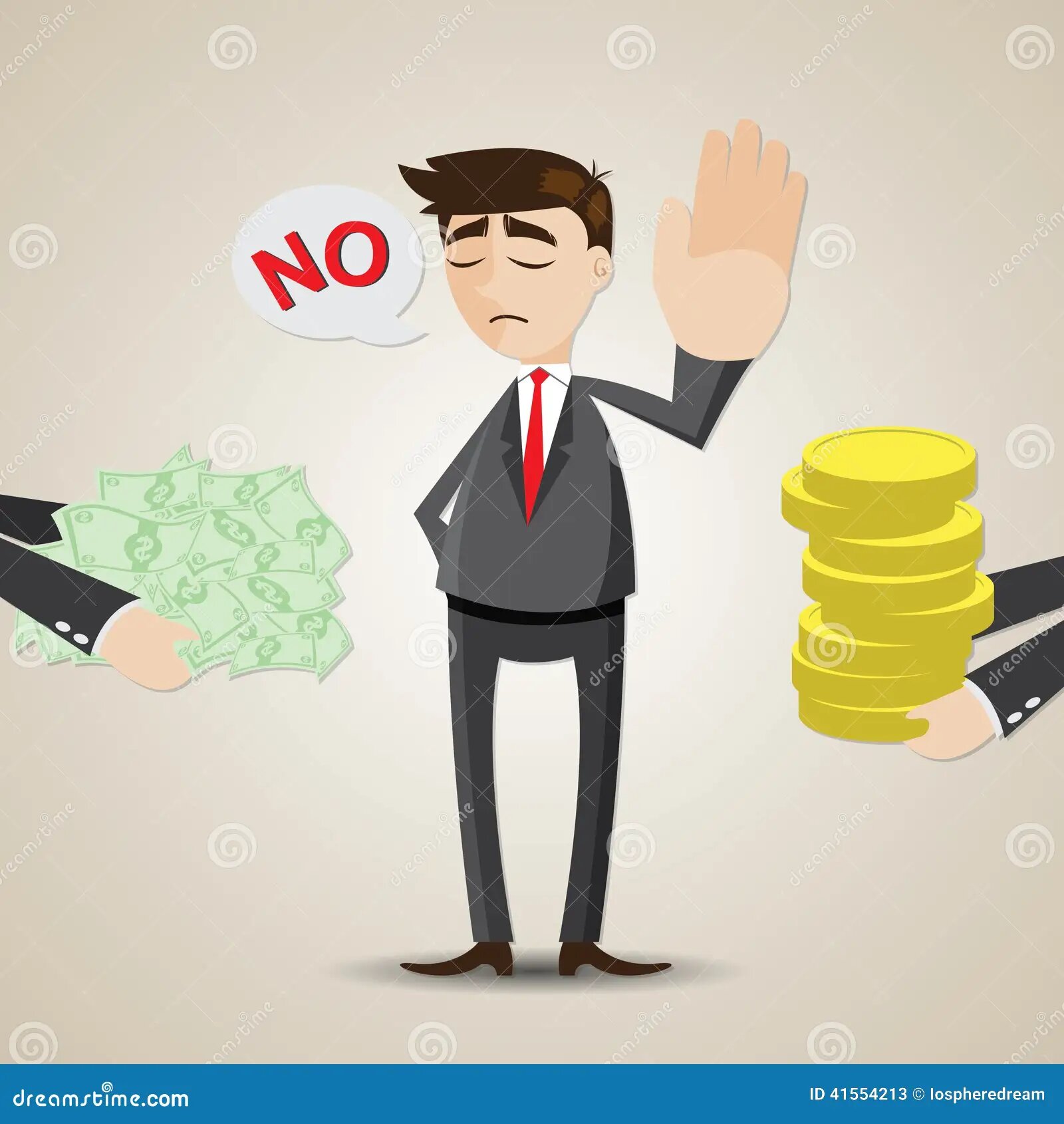 Declining something that's offered