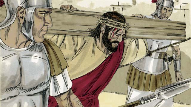 येशूला वधस्तंभावर खिळतात