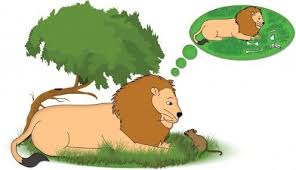 बहिरी ससाणा, कासव आणि सिंह