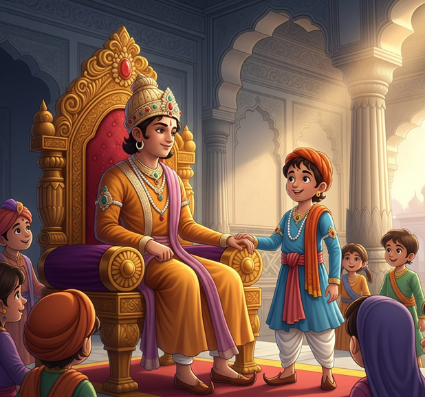 Akbar and Birbal's First Meeting