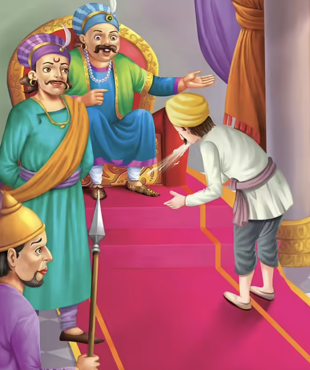 Birbal helps the gardener