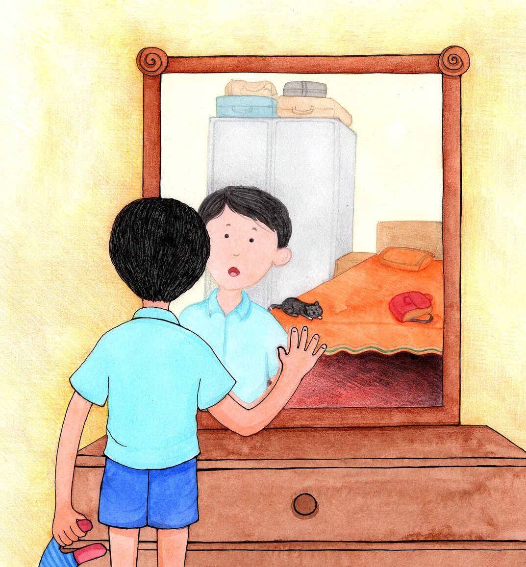 Looking at Mirror